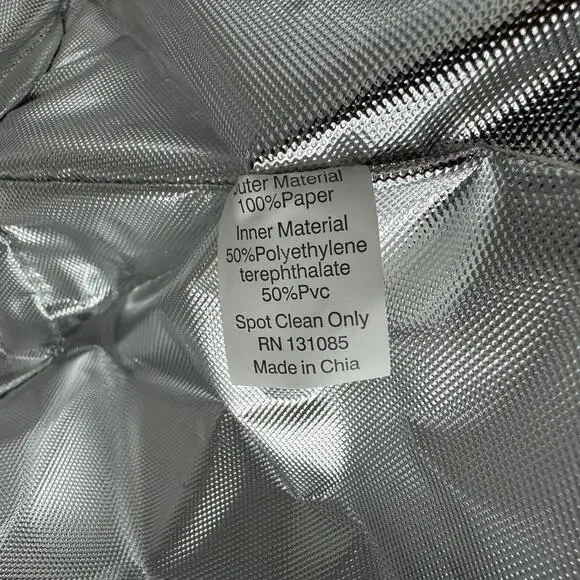 Yellow Ombré Zipper Top Insulated Cooler Tote Large Shoulder Bag Lunch Groceries - Picture 7 of 7